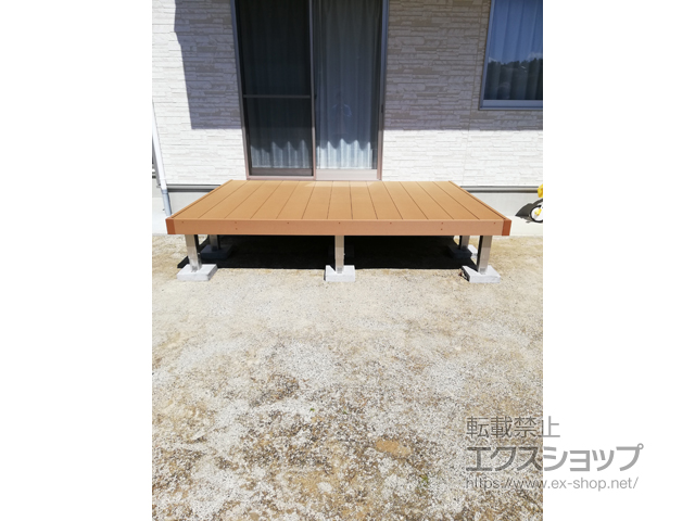 福島県本宮市ののウッドデッキ リウッドデッキ 200 施工例