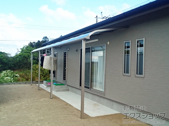 熊本県阿蘇郡西原村ののテラス屋根 ソラリア R型 テラスタイプ 三連棟 積雪〜20cm対応 施工例