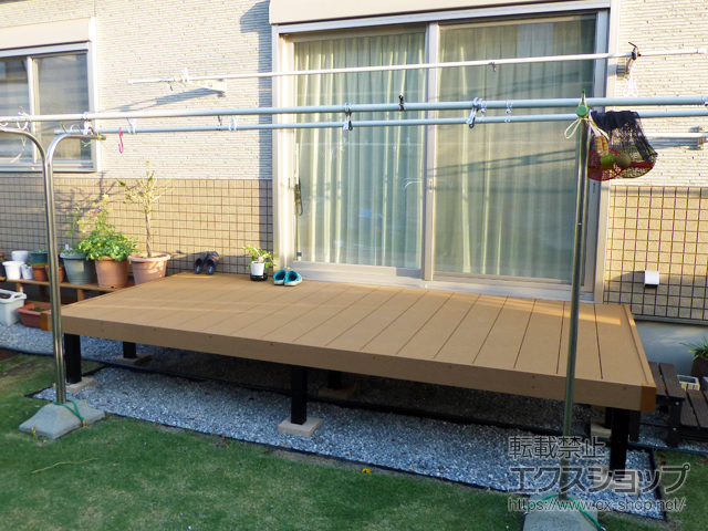 埼玉県上尾市ののウッドデッキ リウッドデッキ 200 施工例