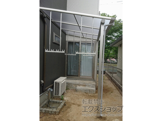 岡山県倉敷市ののテラス屋根 プレシオステラス F型 テラスタイプ 単体 積雪〜20cm対応 施工例