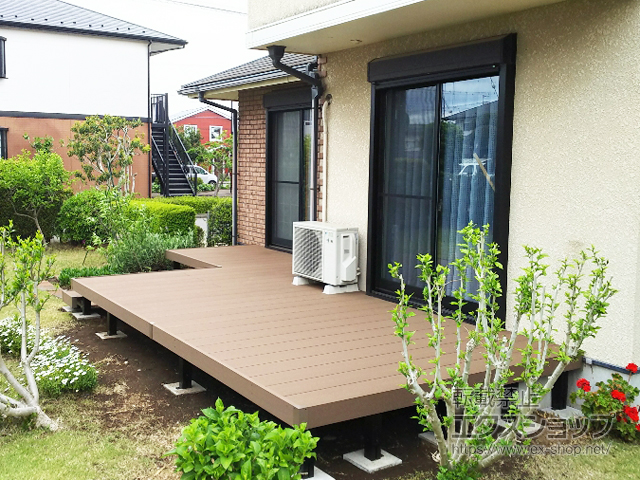 千葉県千葉市ののウッドデッキ リウッドデッキ 200 施工例