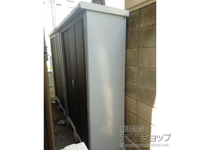 群馬県桐生市のの物置・屋外倉庫 ロータス LS-1305 一般型 1320×500×1800 LS-1305-CB 施工例