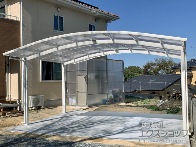 山口県宇部市ののカーポート レイナツインポートグラン　積雪〜20cm対応 施工例