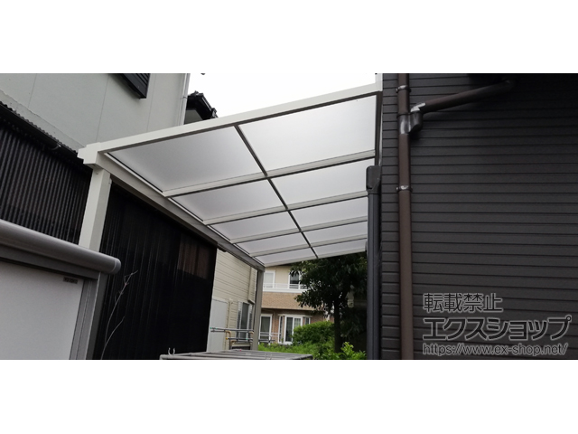 徳島県小松島市ののテラス屋根 ソラリア F型 テラスタイプ 単体 積雪〜20cm対応 施工例