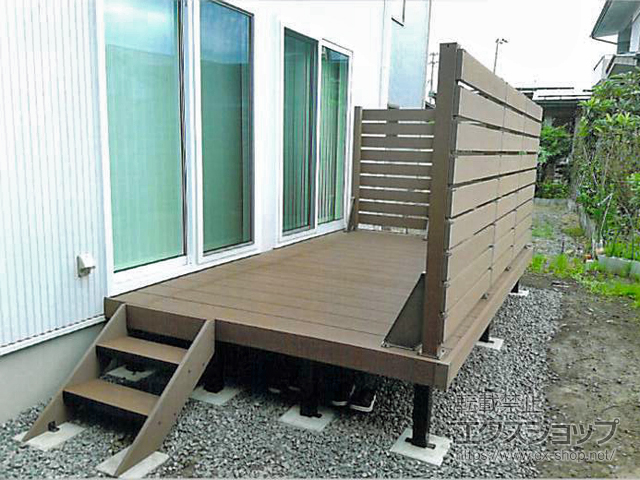 山形県山形市ののウッドデッキ マージウッドデッキ 施工例
