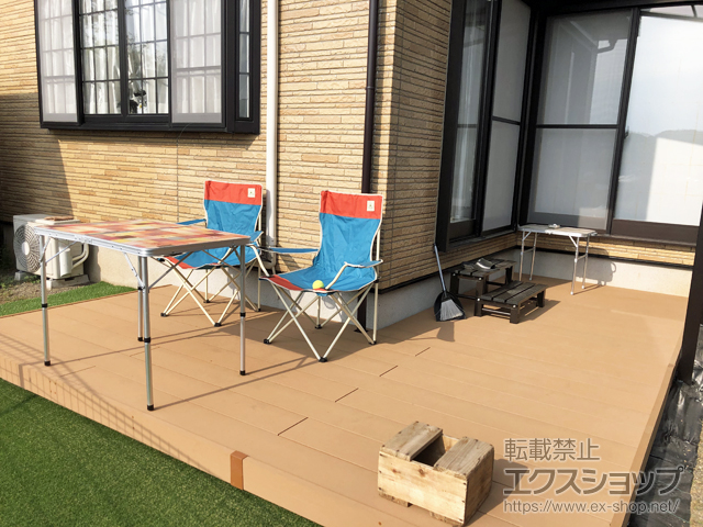 埼玉県飯能市ののウッドデッキ リウッドデッキ 200 施工例