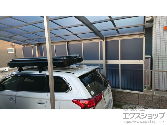 香川県高松市ののカーポート レイナポートグラン　積雪〜20cm対応＋サイドパネル 施工例