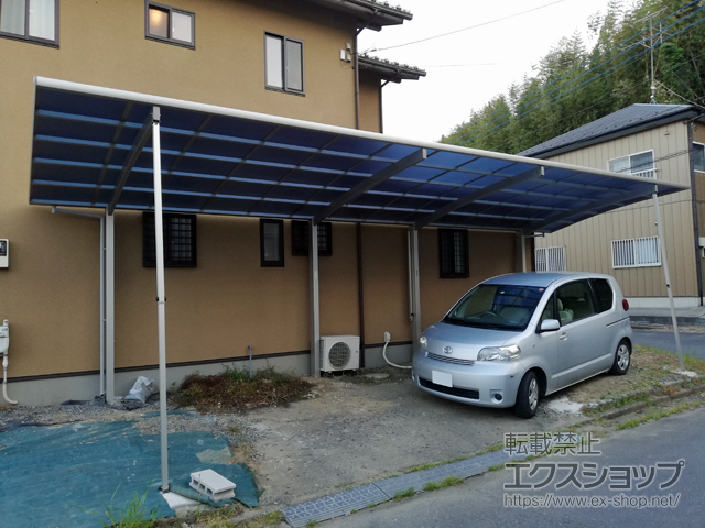 茨城県取手市ののカーポート レイナポートグラン 縦連棟　積雪〜20cm対応 施工例
