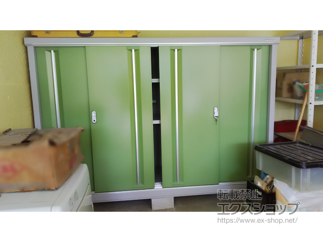 埼玉県川口市のの物置・屋外倉庫 シンプリー 一般型 1940×515×1303（MJX-195C） MJX-195C-LG 施工例