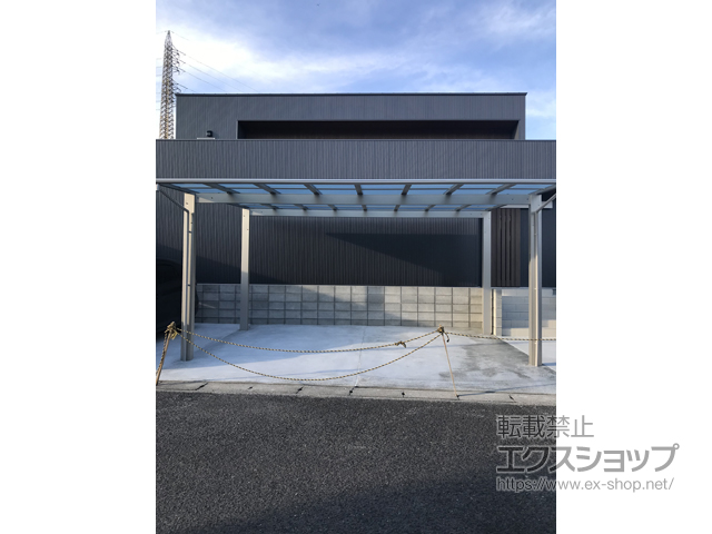 宮崎県宮崎市ののカーポート エフルージュ ツイン 積雪〜20cm対応 施工例
