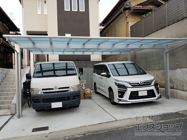 京都府京都市ののカーポート エフルージュ ツイン 積雪〜20cm対応 施工例