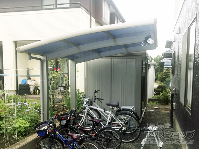 長野県東筑摩郡山形村ののサイクルポート・駐輪場 レイナポートグランミニ 積雪〜20cm対応 施工例