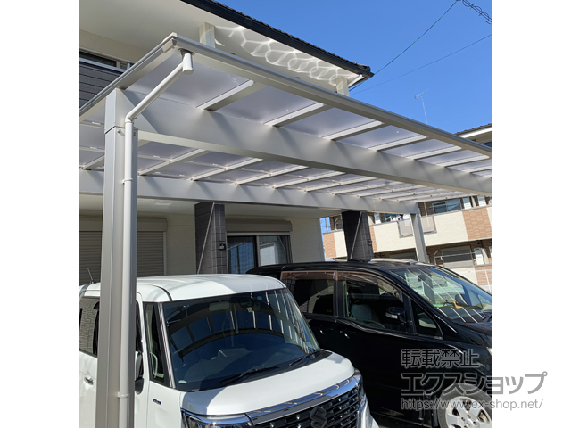 滋賀県大津市ののカーポート エフルージュ トリプル 積雪〜20cm対応 施工例