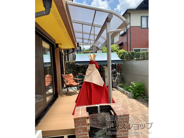 奈良県生駒市ののテラス屋根 ヴェクターテラス R型 テラスタイプ 単体 積雪〜20cm対応 施工例