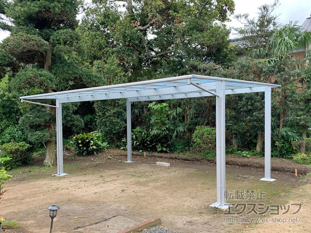 千葉県山武市ののカーポート エフルージュ ツイン 積雪〜20cm対応 施工例