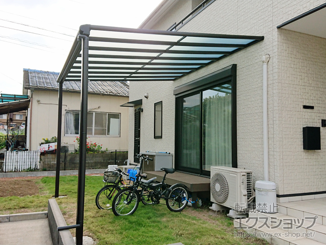 大分県大分市ののテラス屋根 ヴェクターテラス F型 テラスタイプ 単体 積雪〜20cm対応 施工例