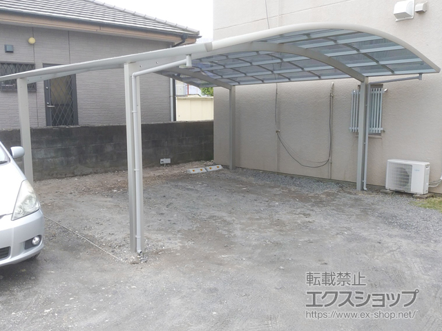 鹿児島県姶良市ののカーポート レイナツインポートグラン　積雪〜20cm対応 施工例