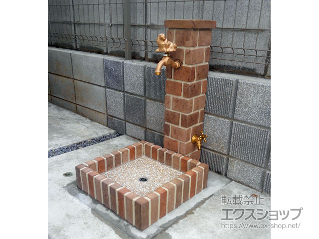 埼玉県草加市のの立水栓・ガーデンシンク ネオキャスティ 施工例