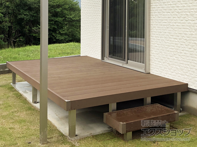 福岡県田川郡糸田町ののウッドデッキ マージウッドデッキ 施工例