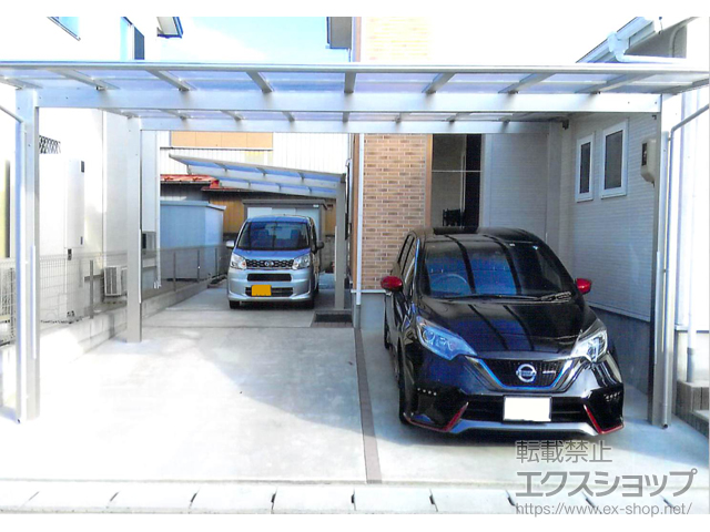 宮城県大崎市ののカーポート エフルージュ ツイン 積雪〜20cm対応 施工例