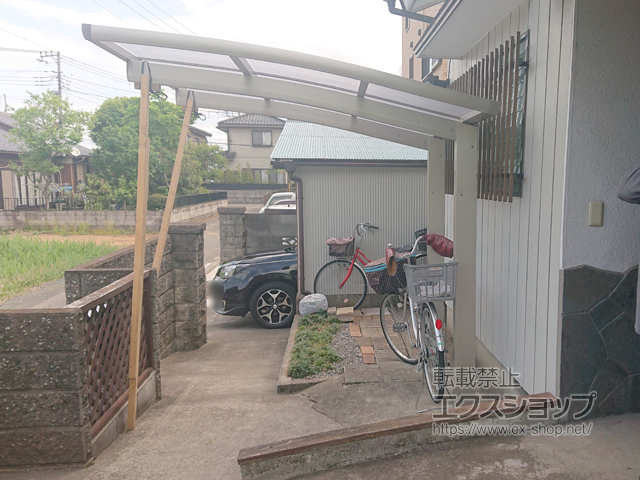 埼玉県越谷市ののサイクルポート・駐輪場 レイナポートグランミニ 積雪〜20cm対応 施工例