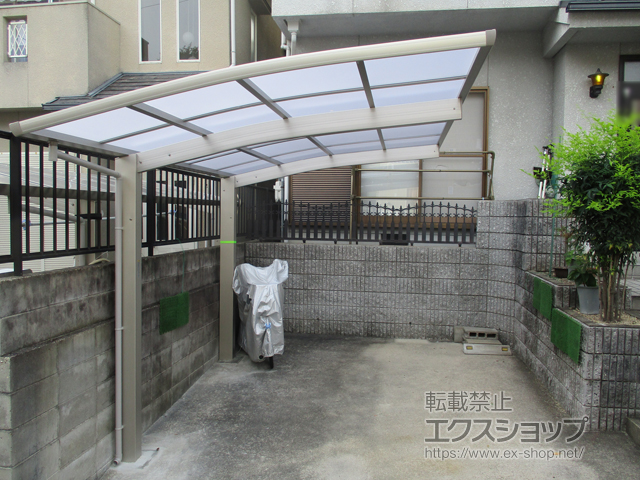 京都府宇治市ののカーポート プレシオスポート 積雪〜20cm対応 施工例