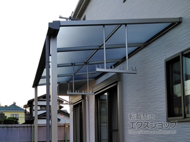 埼玉県蓮田市ののテラス屋根 ソラリア F型 テラスタイプ 単体 積雪〜20cm対応 施工例