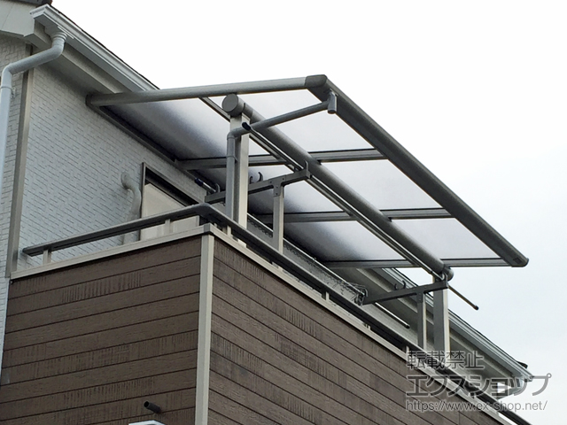 岡山県赤磐市ののバルコニー・ベランダ屋根 ヴェクターテラス F型 屋根タイプ 単体 積雪〜20cm対応 施工例