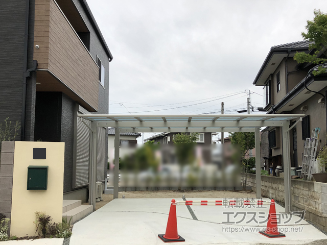 熊本県熊本市ののカーポート エフルージュ ツイン 積雪〜20cm対応 施工例