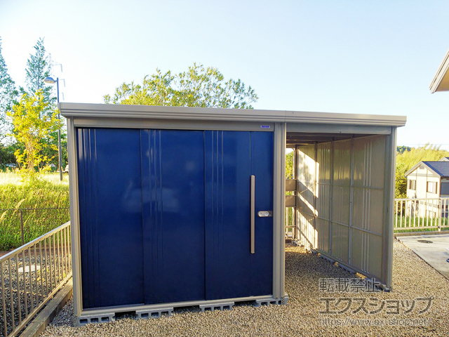 三重県津市のの物置・屋外倉庫 Mr.ストックマン プラスアルファ 一般型 結露減少型 3715×2622×2110（TP-Z3726） TP-Z3726-DB 施工例