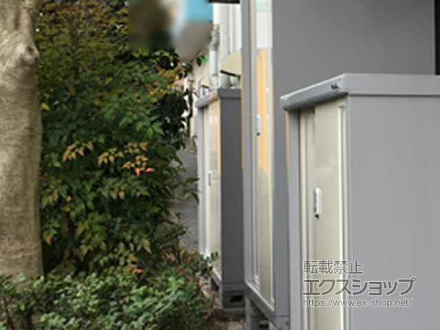 神奈川県座間市のの物置・屋外倉庫 シンプリー 一般型 1100×755×1903 MJX-117E-FW 施工例