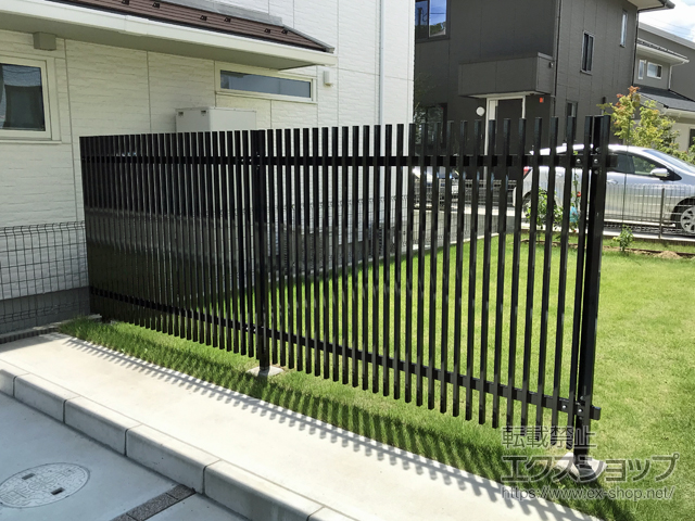 宮城県仙台市ののフェンス・柵 縦格子フェンス HC 自由柱タイプ 施工例