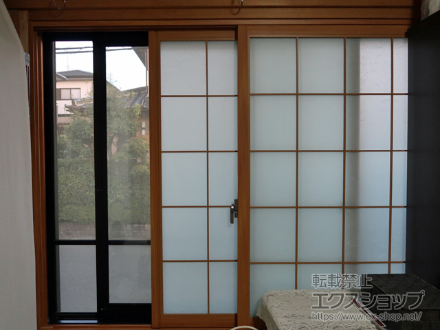 福岡県宗像市のの二重窓（内窓） インプラス ダストバリア仕様 引違い窓 2枚建 施工例