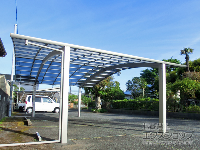 千葉県銚子市ののカーポート レイナトリプルポートグラン　積雪〜20cm対応 施工例