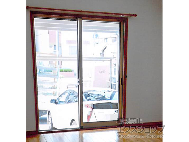 愛知県名古屋市のの玄関ドア、二重窓（内窓） インプラス ダストバリア仕様 引違い窓 2枚建 施工例