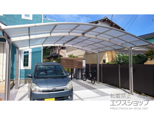 千葉県市川市ののカーポート プレシオスポート ワイド 積雪〜20cm対応 施工例