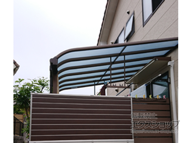 長崎県大村市ののテラス屋根 ヴェクターテラス R型 テラスタイプ 単体 積雪〜20cm対応 施工例