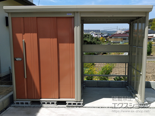 岡山県倉敷市のの物置・屋外倉庫 Mr.ストックマン プラスアルファ 一般型 結露減少型 3015×1590×2110 TP-Z3015-T 施工例