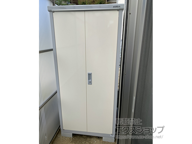 兵庫県加古川市のの物置・屋外倉庫 アイビーストッカー 900×905×1903 BJX-099E-FW 施工例