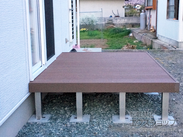 山形県上山市ののウッドデッキ リウッドデッキ 200 施工例