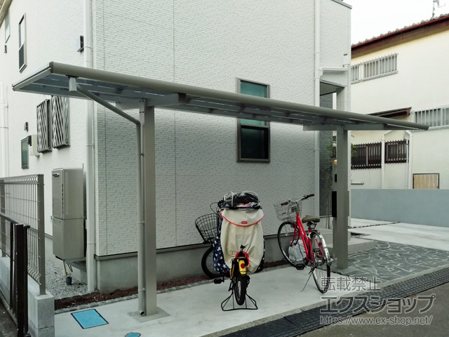 東京都清瀬市ののサイクルポート・駐輪場 エフルージュグランミニ ZERO サイクルポートタイプ 積雪〜20cm 施工例