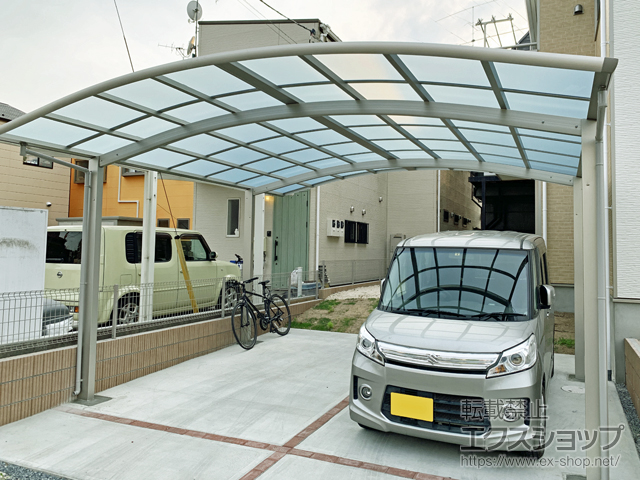 埼玉県幸手市ののカーポート レイナツインポートグラン　積雪〜20cm対応 施工例