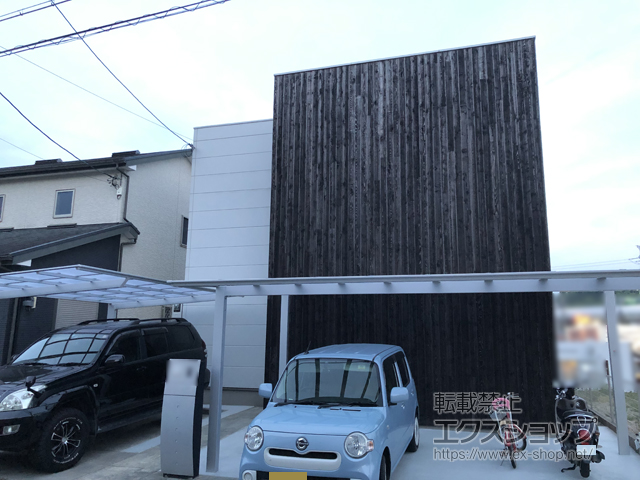 兵庫県神戸市ののカーポート ソリッドポート 積雪〜20cm対応 施工例