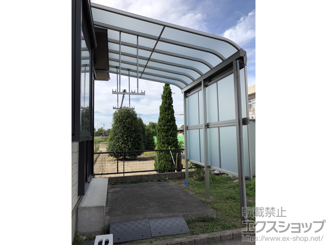 愛知県一宮市ののテラス屋根 ヴェクターテラス R型 テラスタイプ 単体 積雪〜20cm対応 施工例