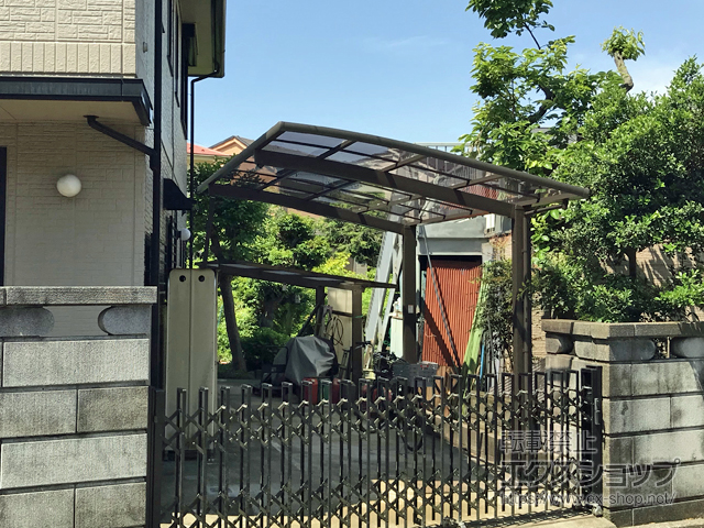 神奈川県横浜市ののカーポート ネスカR (ラウンドスタイル) 積雪〜20cm対応 施工例