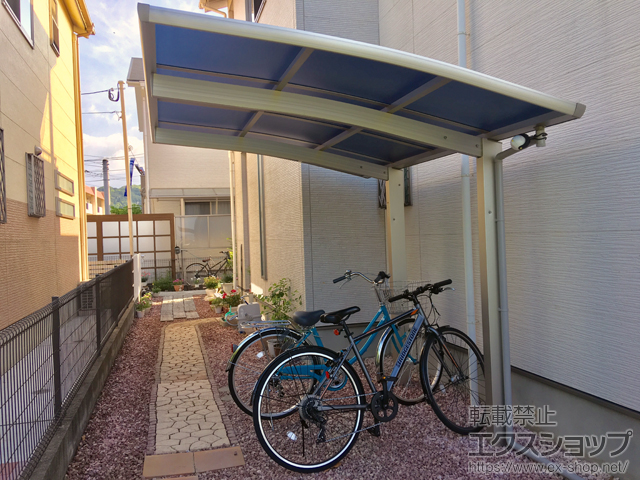 福岡県春日市ののサイクルポート・駐輪場 プレシオスポート ミニ 積雪〜20cm対応 施工例