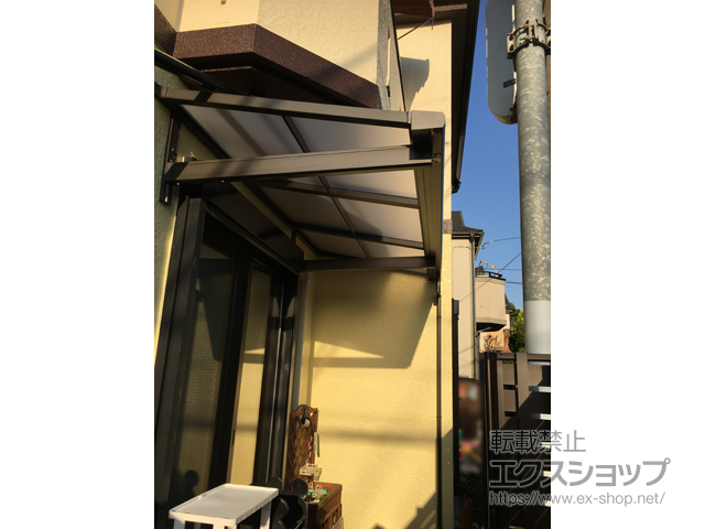 神奈川県川崎市ののバルコニー・ベランダ屋根 スピーネ F型 ルーフタイプ 単体 積雪〜20cm対応 施工例