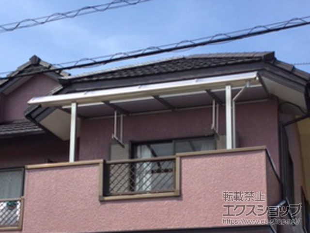静岡県静岡市ののバルコニー・ベランダ屋根 プレシオステラス R型 屋根タイプ 単体 積雪〜20cm対応 施工例