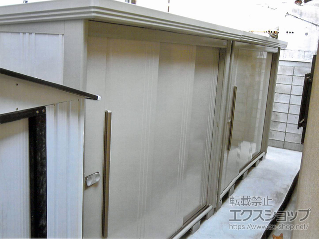 東京都荒川区のの物置・屋外倉庫 Mr.ストックマンダンディ 一般型 2532×890×2110（ND-2508） 施工例