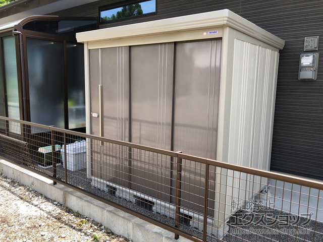 宮崎県西諸県郡高原町のの物置・屋外倉庫 Mr.ストックマンダンディ 一般型 2200×1590×2110（ND-2215） ND-2215-B 施工例